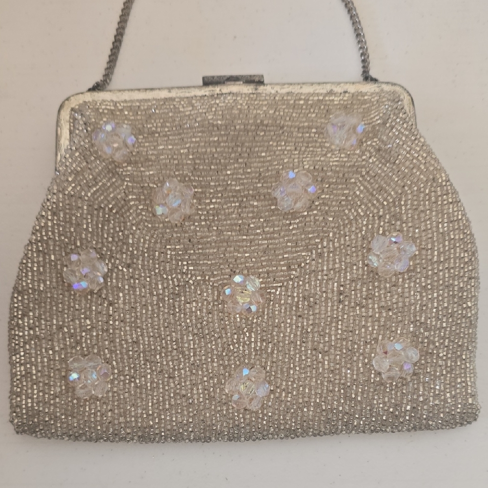 Vintage Champagne Beaded Evening Bag - Elegant Poshmark Listing